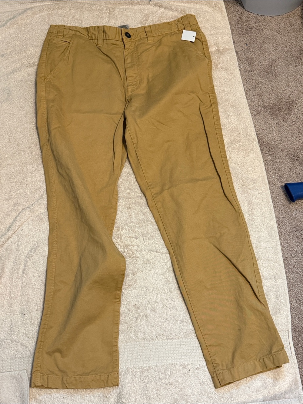 Men's Casual Chino Pants in Tan 34 x 30